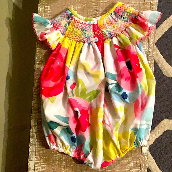 Sweet Smocked bubble, baby girl; 2t - Picture 2 of 2
